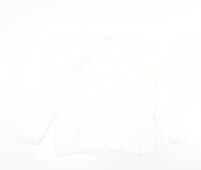 Womens UK Size 10 Bonmarché White Pullover Jumper
