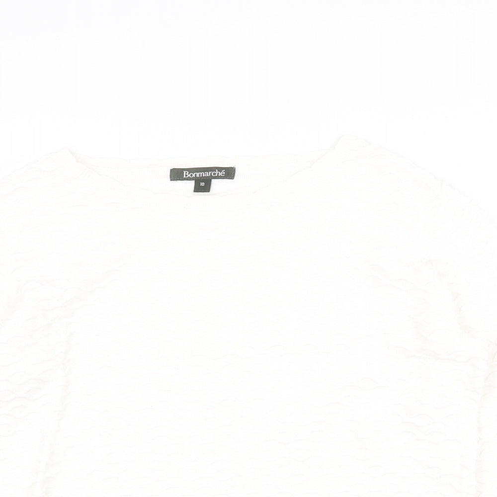 Womens UK Size 10 Bonmarché White Pullover Jumper