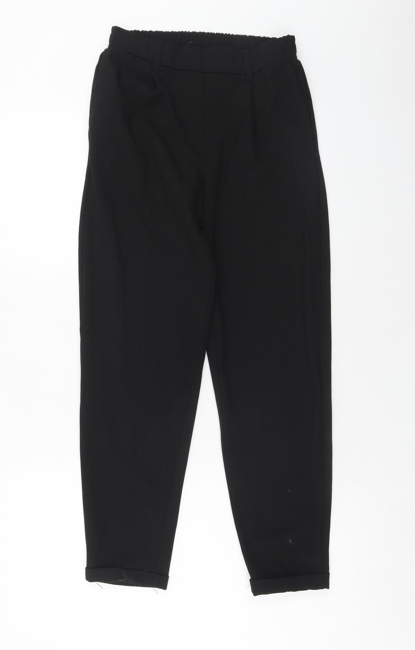 Womens UK Size S Bershka Regular Fit  Black Trousers