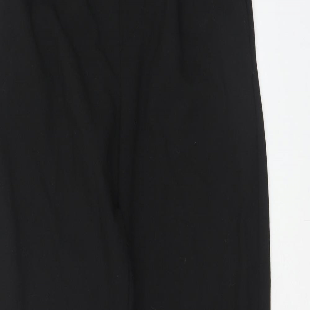 Womens UK Size S Bershka Regular Fit  Black Trousers