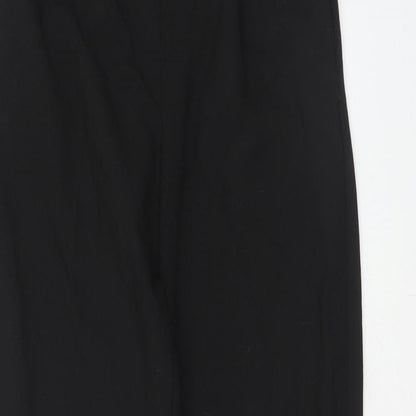Womens UK Size S Bershka Regular Fit  Black Trousers