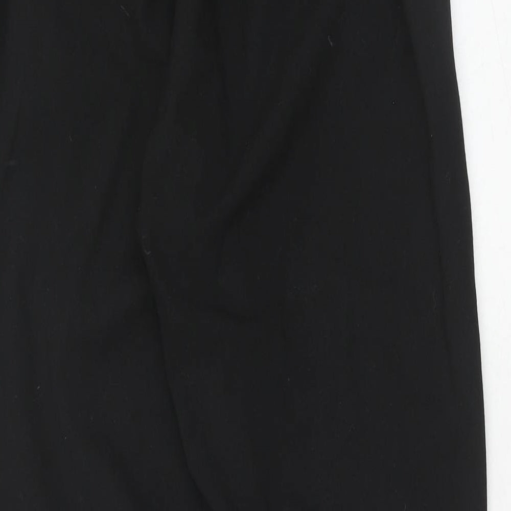 Womens UK Size S Bershka Regular Fit  Black Trousers