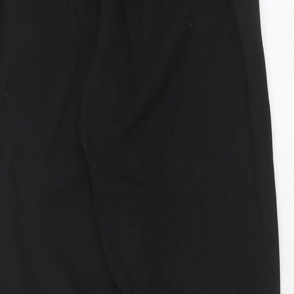 Womens UK Size S Bershka Regular Fit  Black Trousers