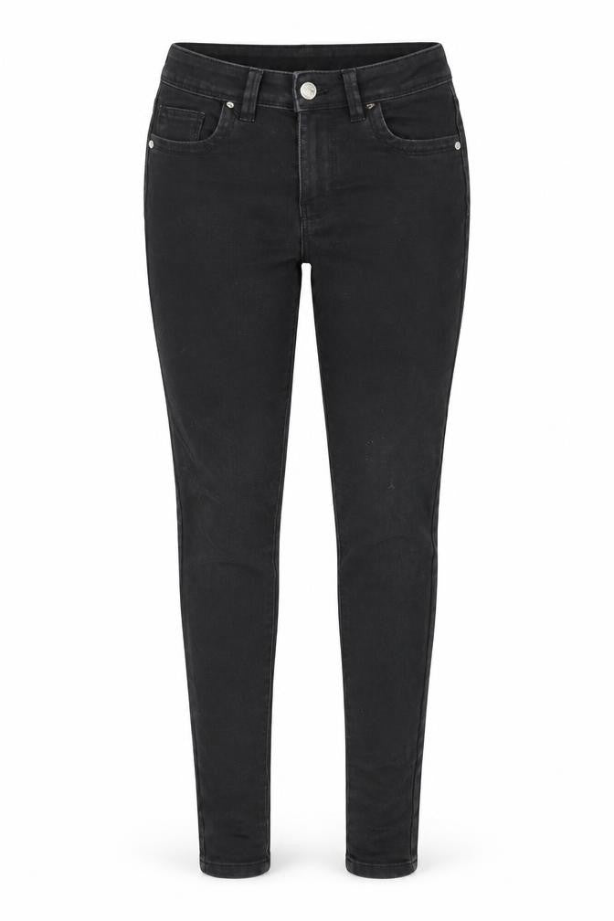 Denim & Co. Womens Black Cotton Skinny Jeans Size 8 Regular Zip