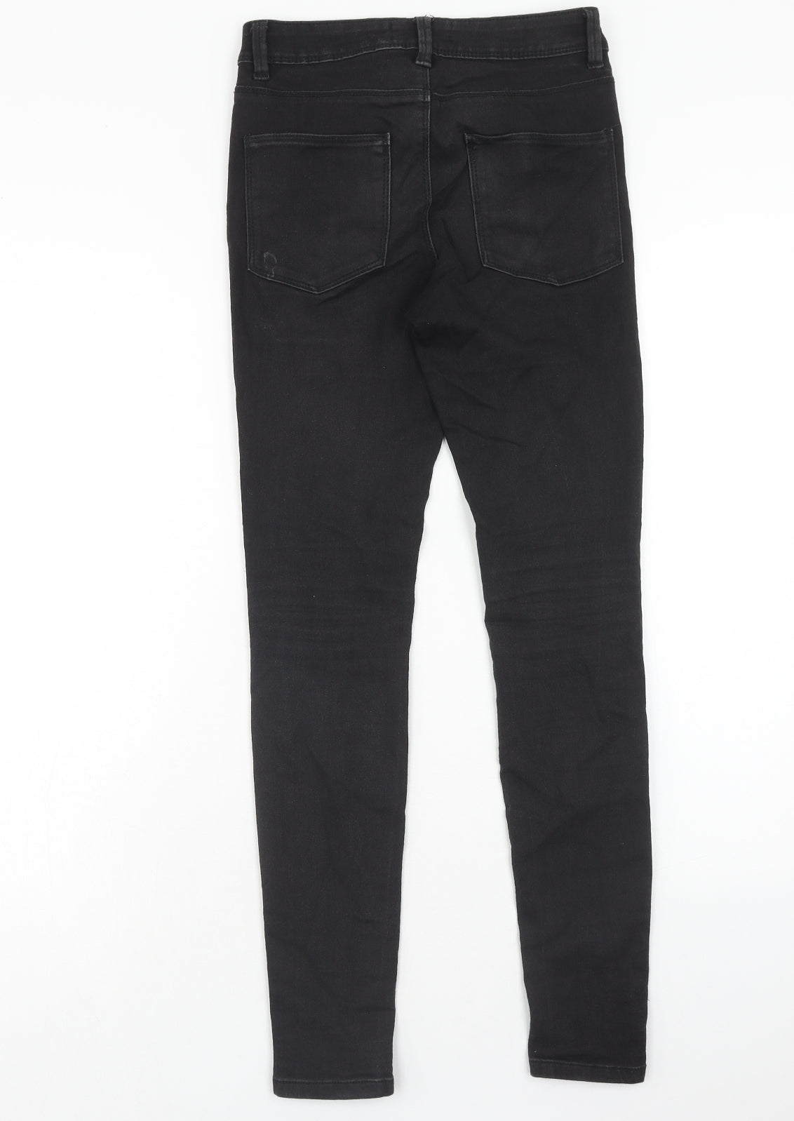 Denim & Co. Womens Black Cotton Skinny Jeans Size 8 Regular Zip