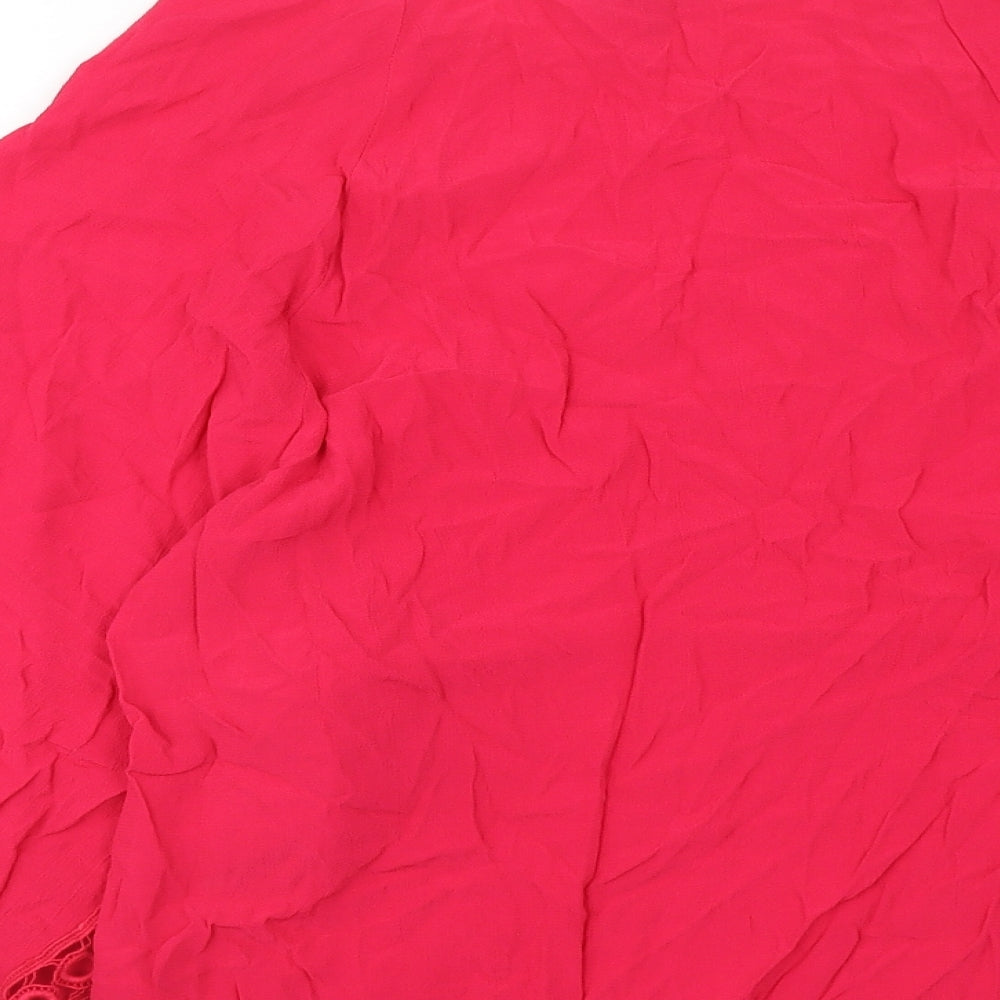 Womens UK Size 10 Phase Eight Pink Basic Blouse