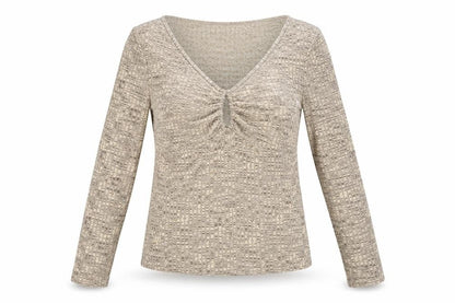 Womens UK Size M H&M Brown Basic Blouse