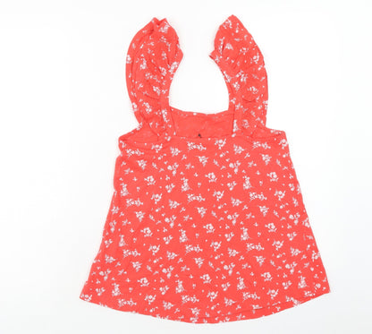 Womens UK Size 6 Marks and Spencer Red Basic Tank