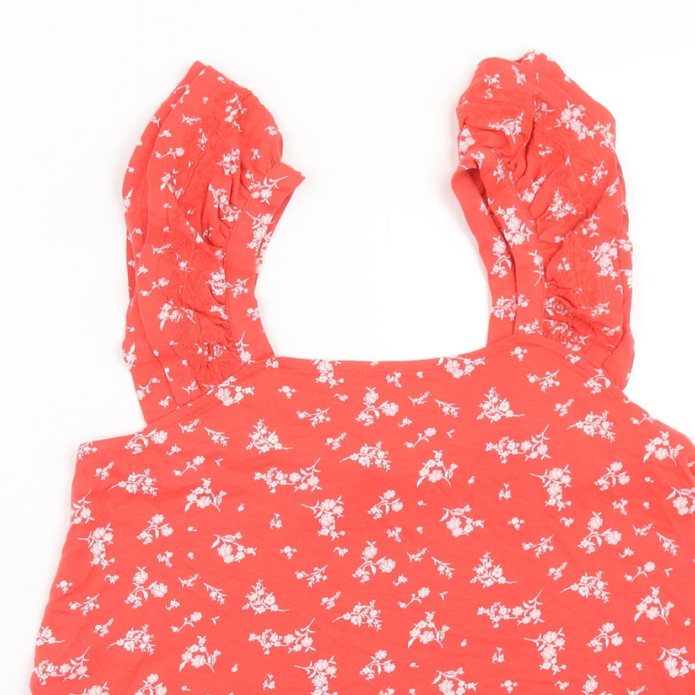 Womens UK Size 6 Marks and Spencer Red Basic Tank