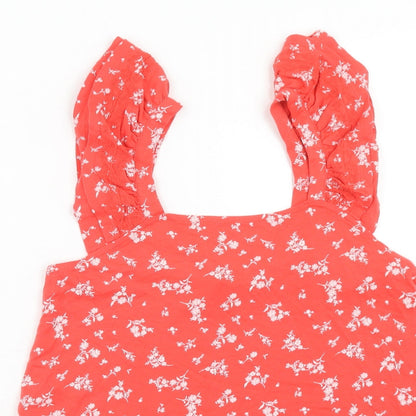 Womens UK Size 6 Marks and Spencer Red Basic Tank