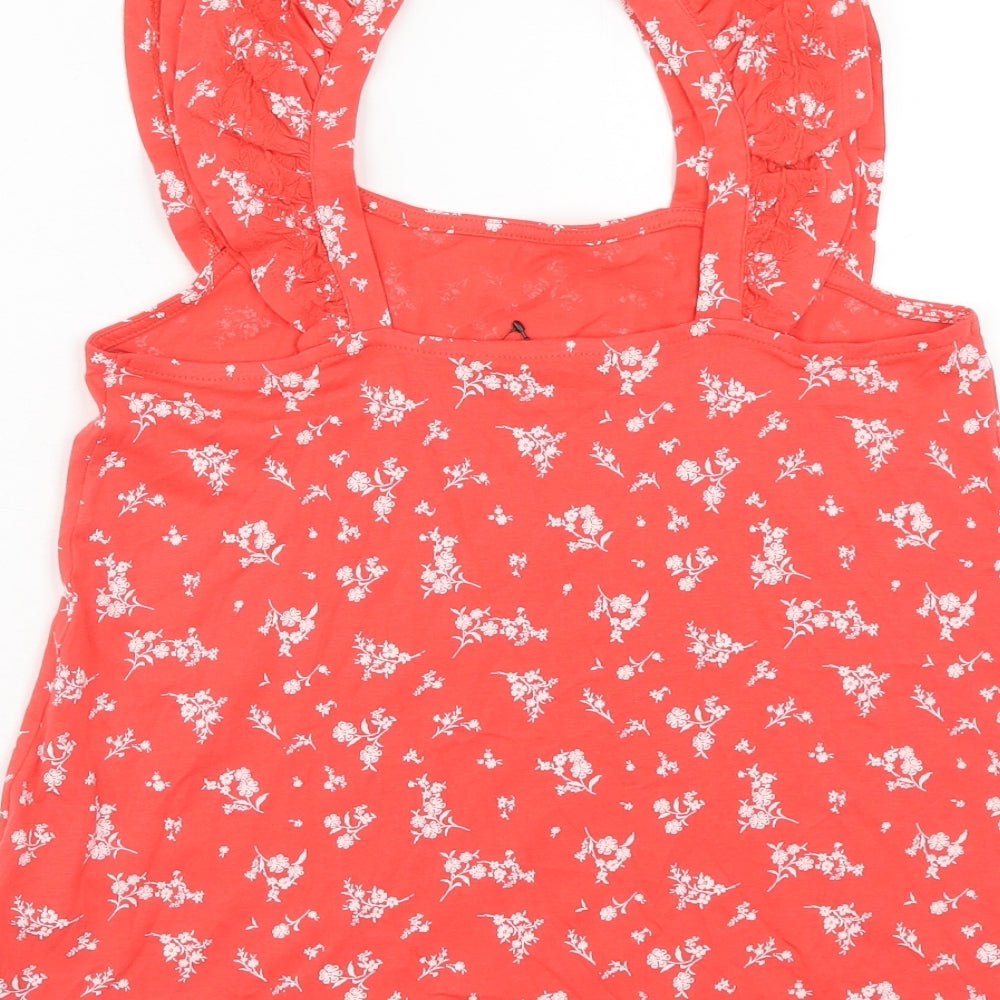 Womens UK Size 6 Marks and Spencer Red Basic Tank