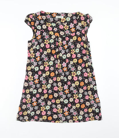 Cherokee Womens Multicoloured Floral Viscose Tunic Blouse Size 10 Boat Neck