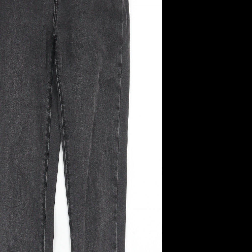 Denim & Co. Womens Black Cotton Skinny Jeans Size 8 Regular Zip