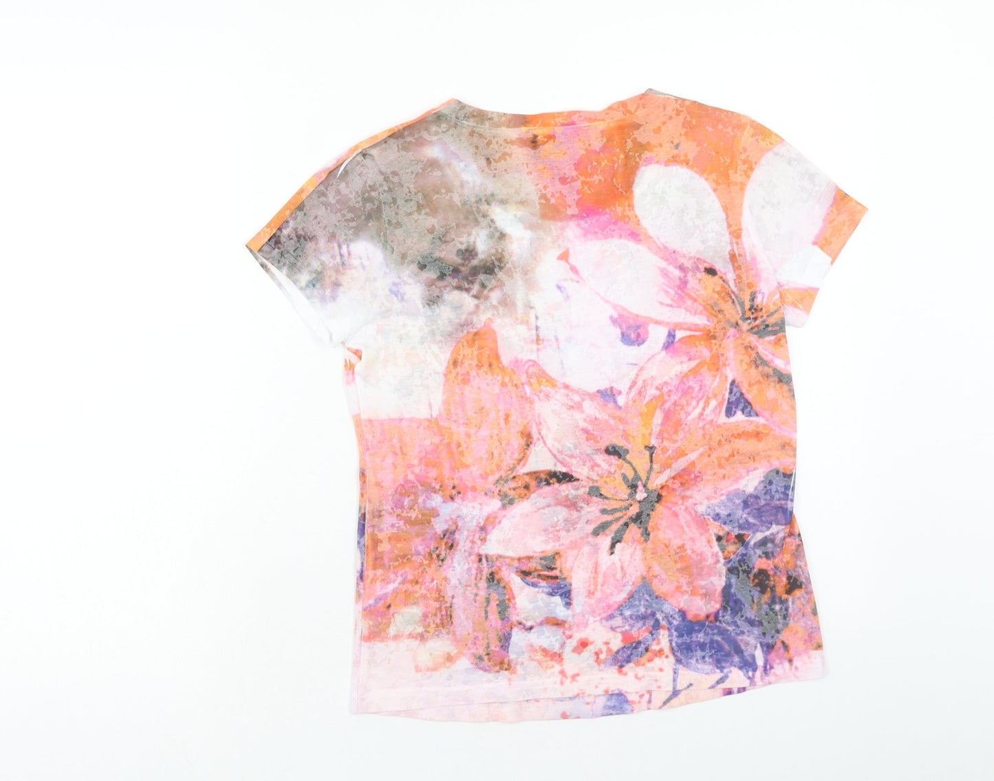 Womens UK Size M Kapalua Multicoloured Basic T-Shirt