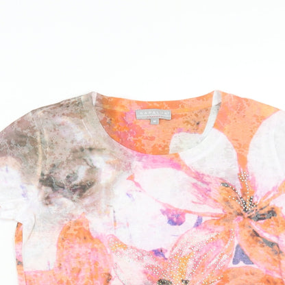 Womens UK Size M Kapalua Multicoloured Basic T-Shirt