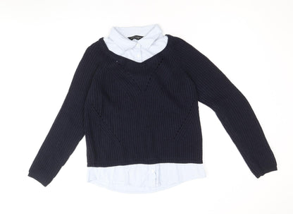 Womens UK Size 8 Dorothy Perkins Blue Pullover Jumper