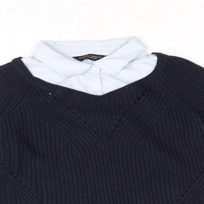 Womens UK Size 8 Dorothy Perkins Blue Pullover Jumper