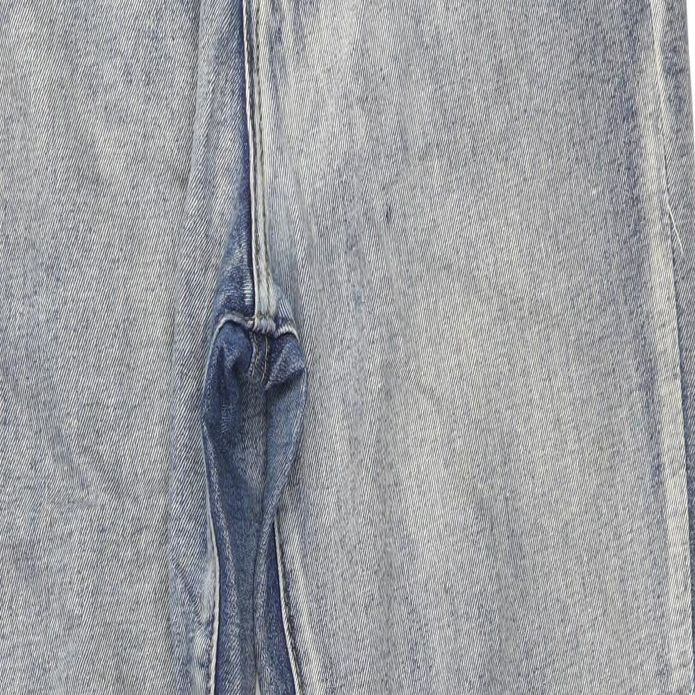 Missguided Womens Blue Cotton Skinny Jeans Size 8 Regular Zip - Vintage Wash