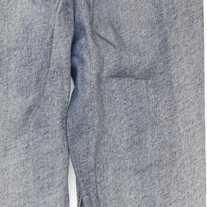 Missguided Womens Blue Cotton Skinny Jeans Size 8 Regular Zip - Vintage Wash