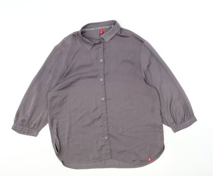 Womens UK Size M EDC Purple Basic Button-Up