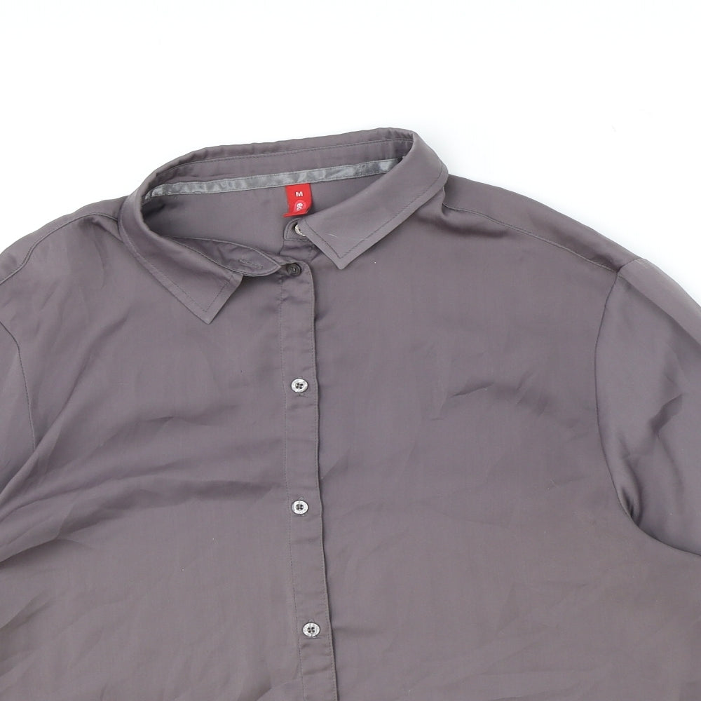 Womens UK Size M EDC Purple Basic Button-Up
