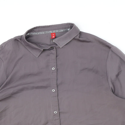 Womens UK Size M EDC Purple Basic Button-Up