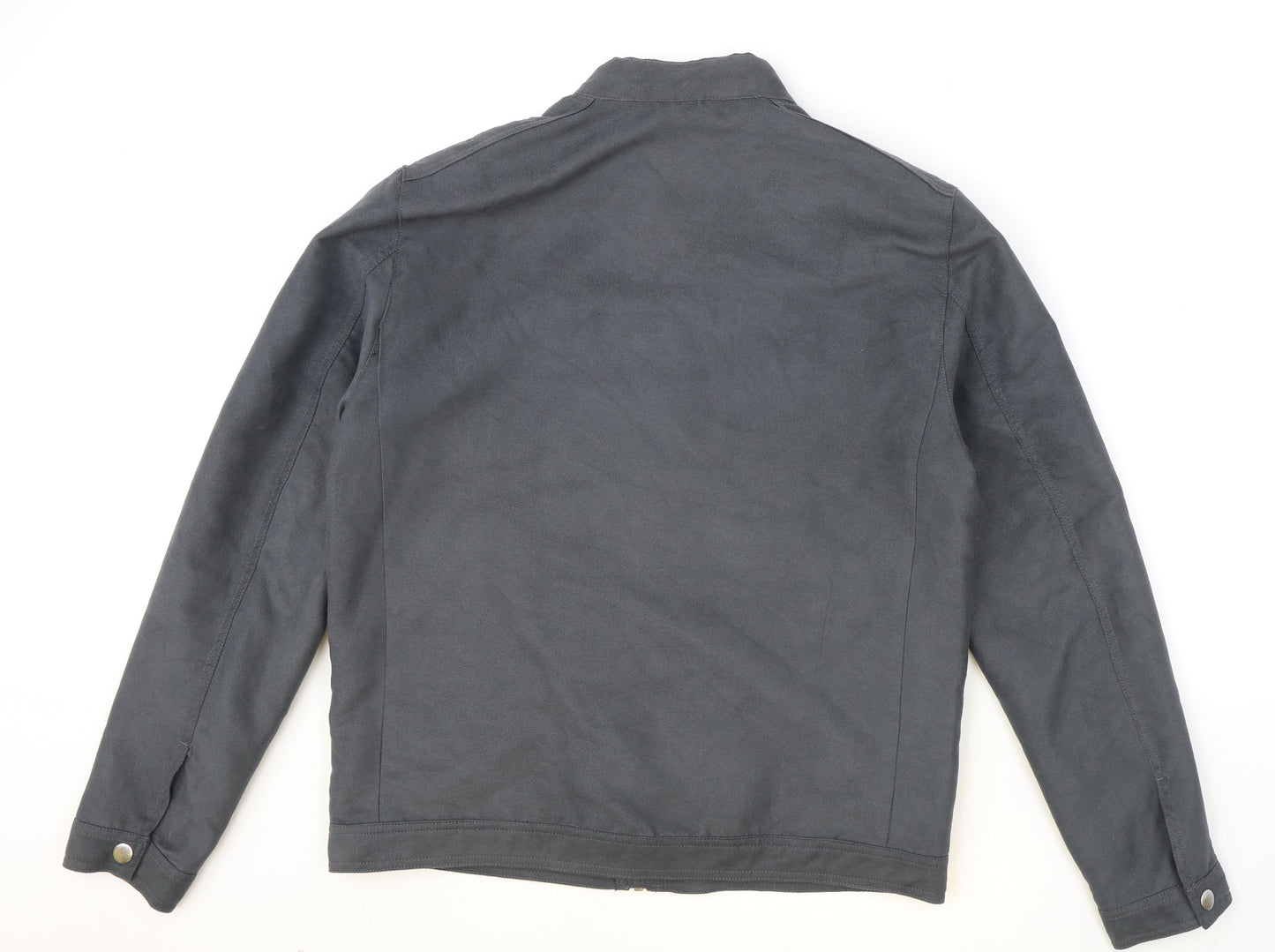 Womens UK Size M Marks and Spencer Grey Biker Coat