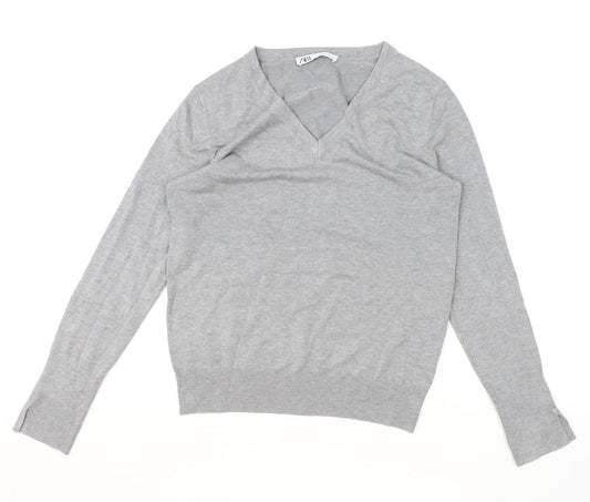 Womens UK Size XL Zara Grey Pullover Jumper