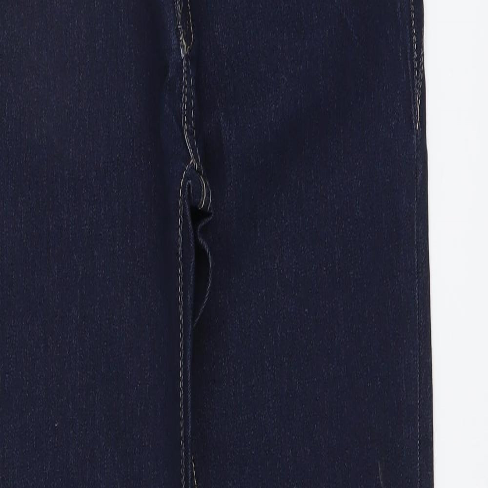 Feeling Girl Womens Blue Cotton Skinny Jeans Size XL L31 in Regular Button