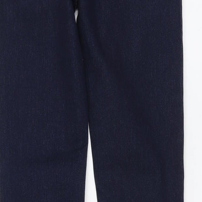 Feeling Girl Womens Blue Cotton Skinny Jeans Size XL L31 in Regular Button