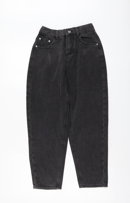 Womens UK Size S Preworn Regular Fit Straight Grey Jeans