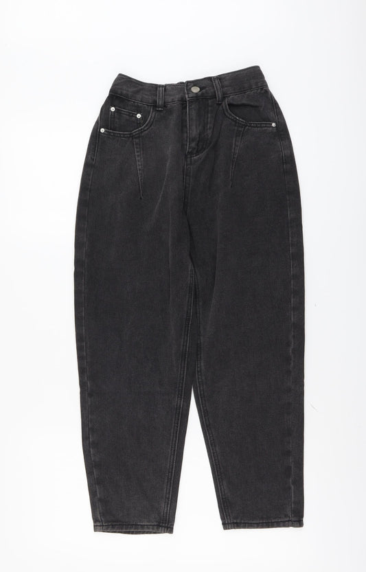 Womens UK Size S Preworn Regular Fit Straight Grey Jeans