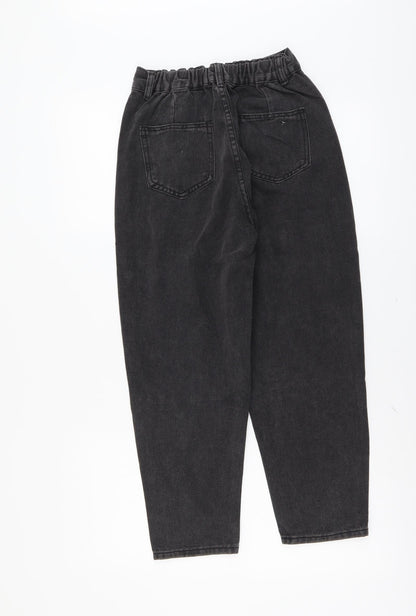 Womens UK Size S Preworn Regular Fit Straight Grey Jeans