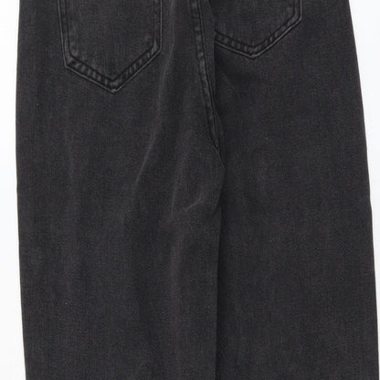Womens UK Size S Preworn Regular Fit Straight Grey Jeans