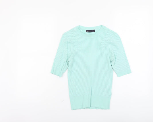 Womens UK Size 8 Marks and Spencer Green Pullover Jumper