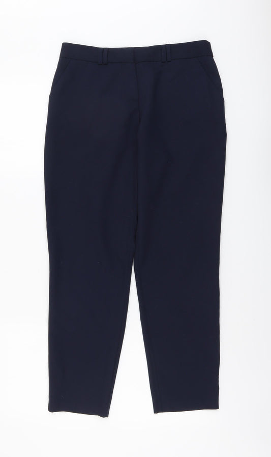 Womens UK Size 8 Dorothy Perkins Regular Fit Chino Blue Trousers