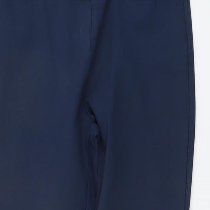 George Womens Blue Viscose Trousers Size 16 L24 in Regular