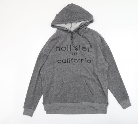Mens UK Size XS Hollister Grey Pullover Hoodie