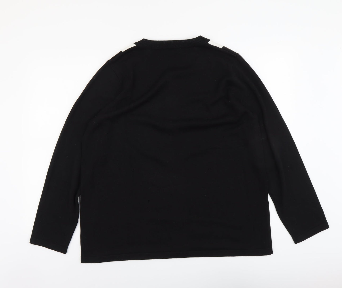 Womens UK Size 2XL Signature Black Cardigan Jumper