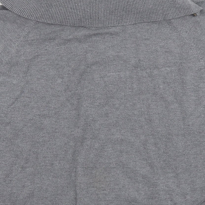 Womens UK Size S M&V Grey Full Zip Jumper