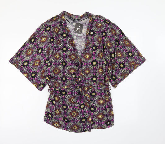 Womens UK Size M Atmosphere Multicoloured Basic Blouse