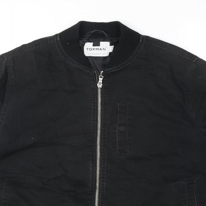 Mens UK Size S Topman Black Jacket