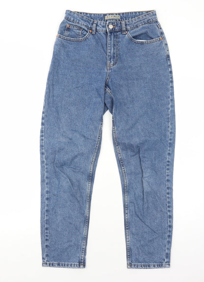 Primark Womens Blue Cotton Skinny Jeans Size 8 Regular Zip