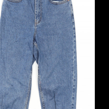Primark Womens Blue Cotton Skinny Jeans Size 8 Regular Zip