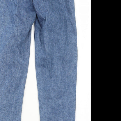 Primark Womens Blue Cotton Skinny Jeans Size 8 Regular Zip