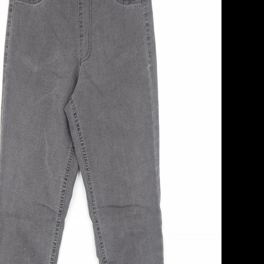 New Look Womens Grey Cotton Skinny Jeans Size 8 Regular