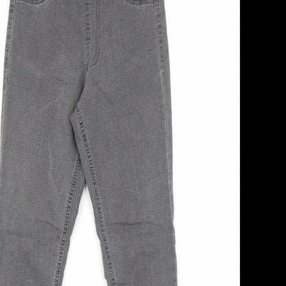New Look Womens Grey Cotton Skinny Jeans Size 8 Regular