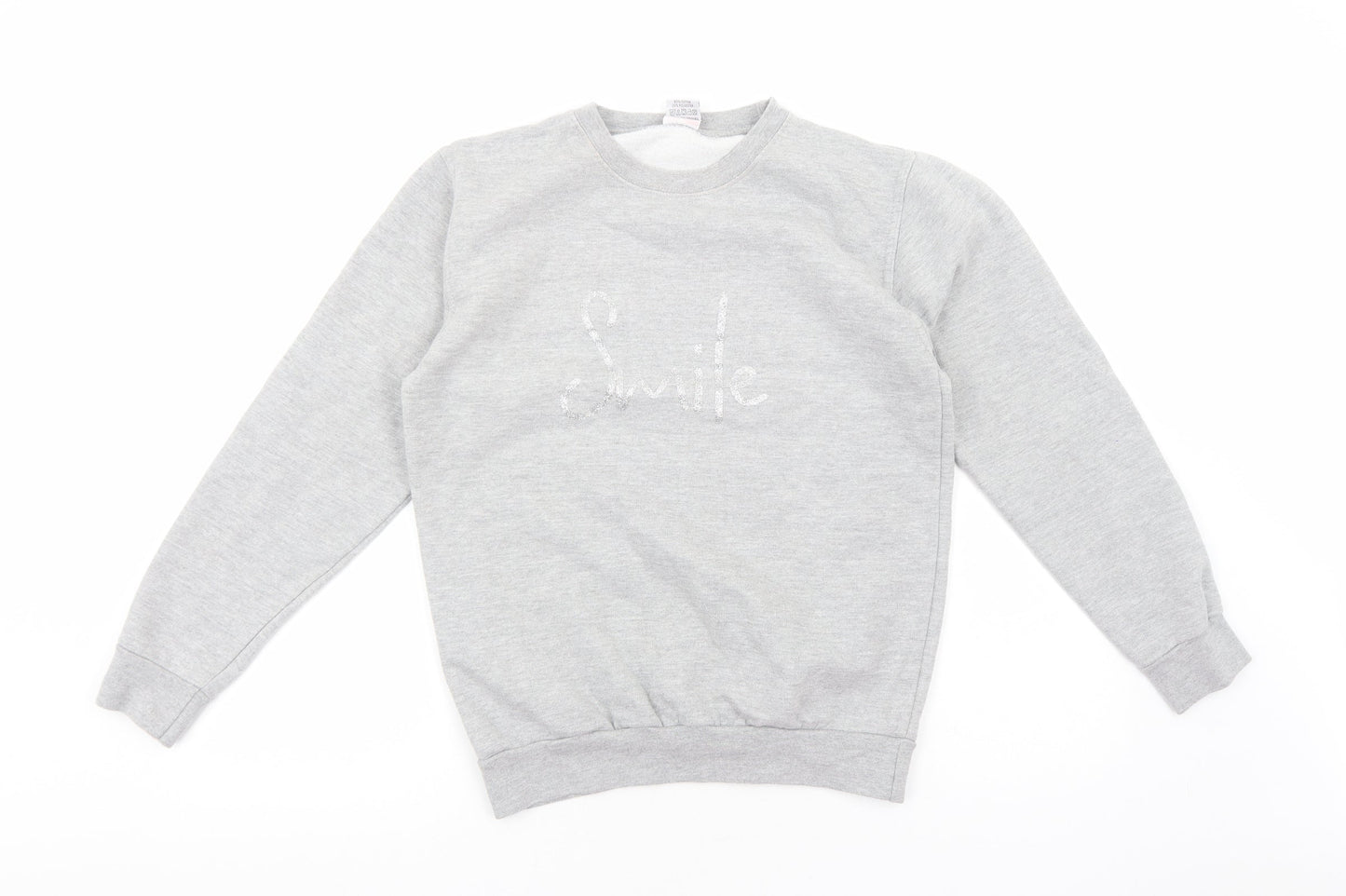 Stars & Stripes Womens Grey Cotton Pullover Sweatshirt Size S Pullover