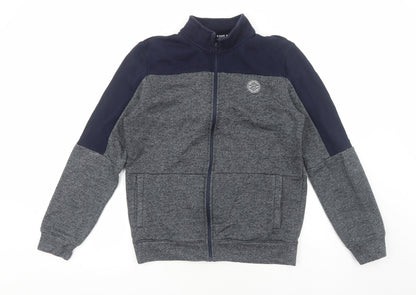 US Athletics Mens Grey Cotton Full Zip Sweatshirt Size M
