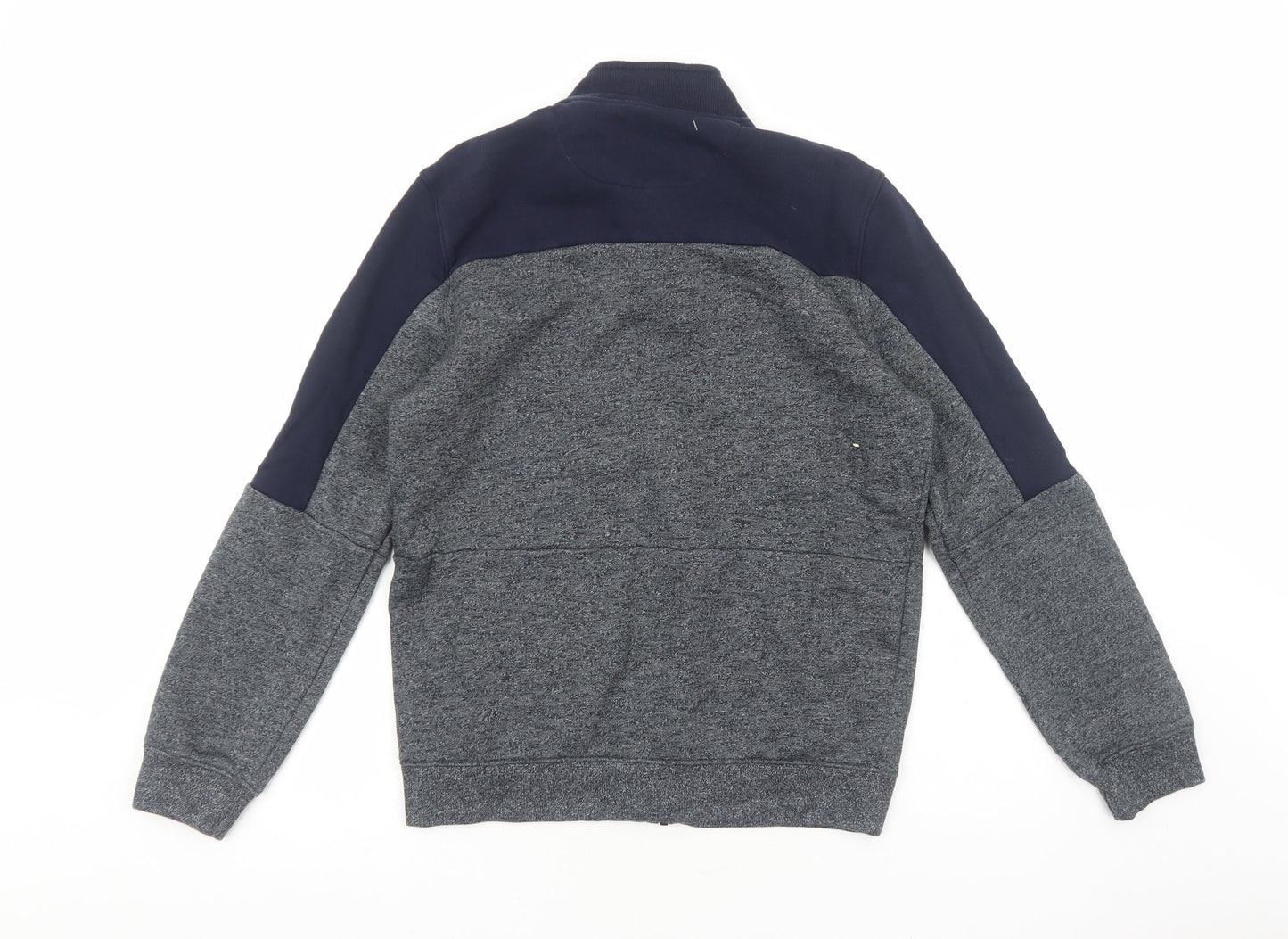 US Athletics Mens Grey Cotton Full Zip Sweatshirt Size M